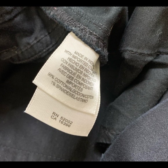 LIZ CLAIBORNE Jackie Straight Leg Trousers With Pockets Black Size 8 - Picture 10 of 12